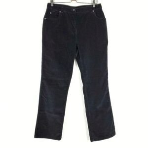 Woolrich Black Cotton Corduroy Pants Size 12 High Rise Boot Cut Outdoors Preppy